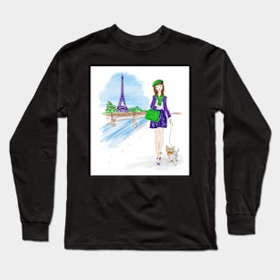 Walking in Paris Long Sleeve T-Shirt